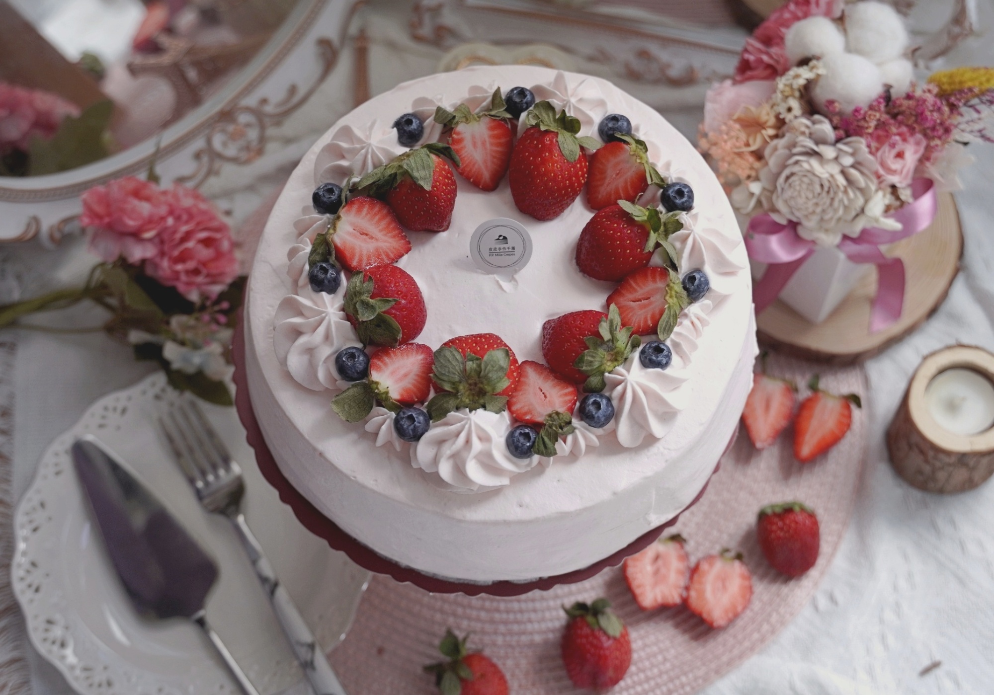 皮皮pp手作千層｜冬季限定草莓千層蛋糕、草莓甜心，聖誕月慶祝蛋糕首選！（菜單、價格）