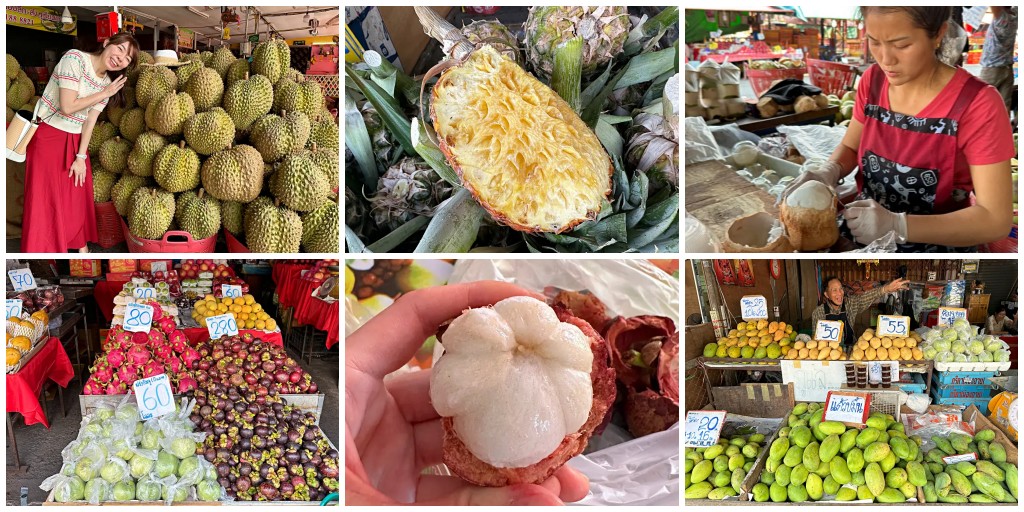 清邁水果市場 清邁水果一條街Muang Mai Market，24小時不打烊一起來當水果大富翁 @Stancy teacher 美味異想世界