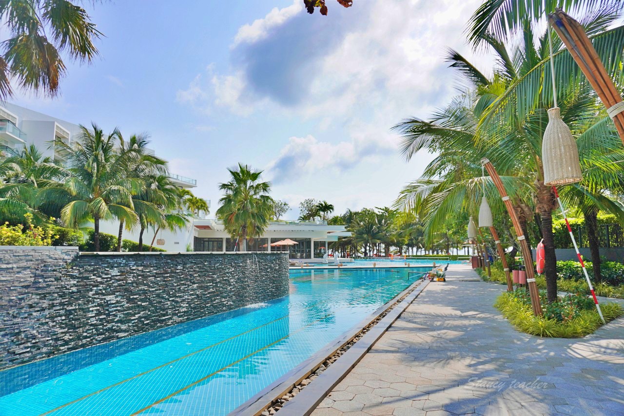 富國島飯店｜Premier Residences Phu Quoc Emerald Bay，私人沙灘超大水道小朋友遊戲室度假超級爽